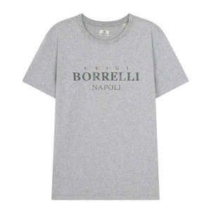 보렐리 그레이 프린트 티셔츠 BORRELLI PLB612-K9003_30
